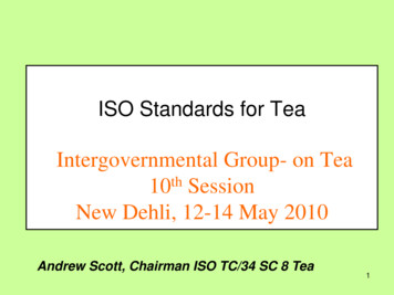 ISO Standards For Tea