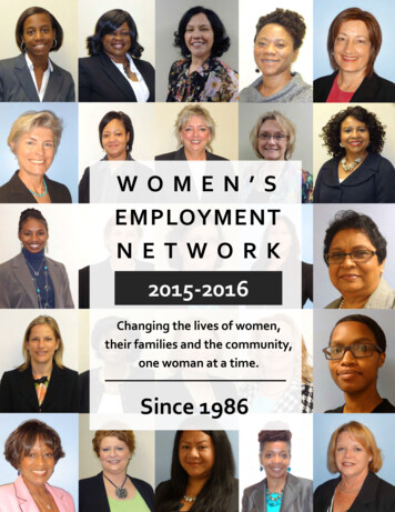 WOMEN'S EMPLOYMENT NETWORK 2015 2016 - Kcwen 