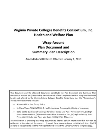 Virginia Private Colleges Benefits Consortium, Inc. Health And Welfare .