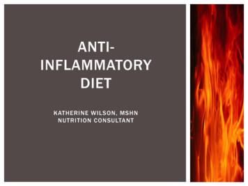 Anti- Inflammatory Diet