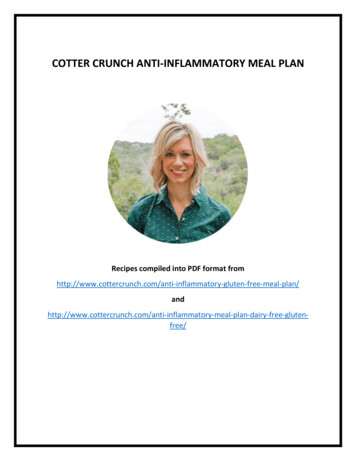 COTTER CRUNCH ANTI-INFLAMMATORY MEAL PLAN