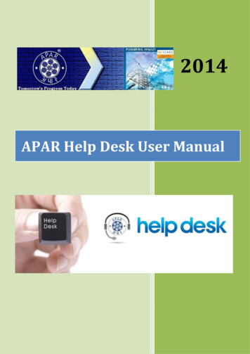 Help Desk User Manual