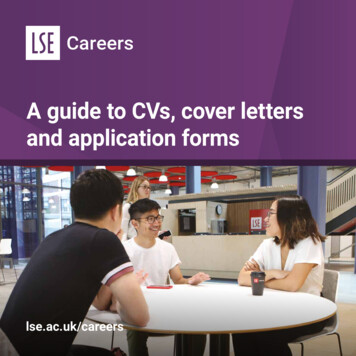 A Guide To CVs, Cover Letters And Application Forms