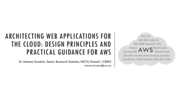 ARCHITECTING WEB APPLICATIONS FOR EC2 S3 THE 