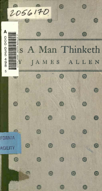 S A Man Thinketh JAMES ALLEN - Internet Archive