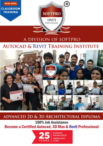 A Division Of Softpro - Autocad Training Institute