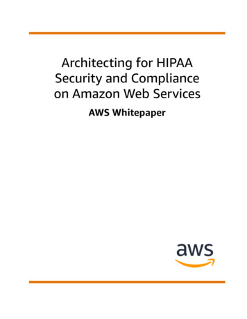 Architecting For HIPAA Security And Compliance On 