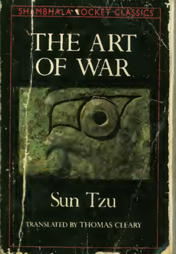 The Art Of War. Translated By Thomas Clearly