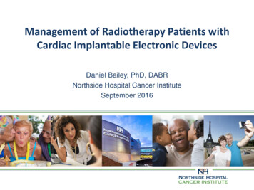 Management Of Radiotherapy Patients With Cardiac Implantable Electronic .