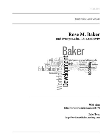 Rose M. Baker - Pennsylvania State University