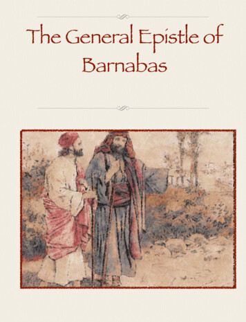 The General Epistle Of Barnabas