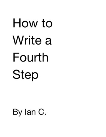 How To Write A Fourth Step - WordPress 