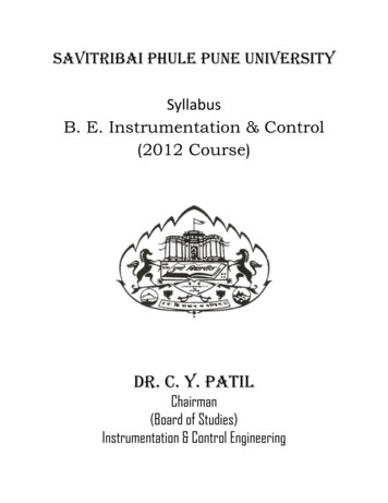 B. E. Instrumentation & Control