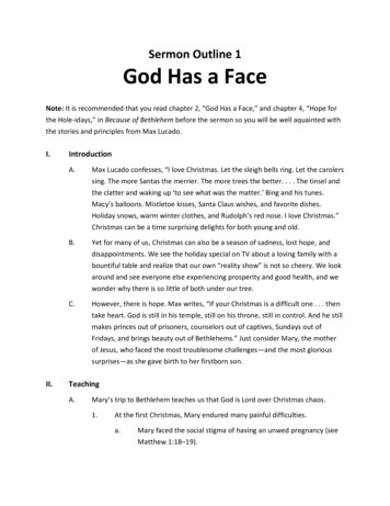 Sermon Outline 1 God Has A Face