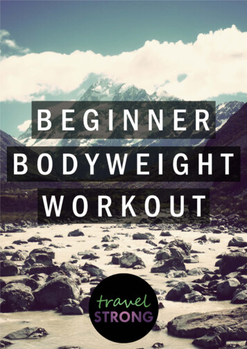 Beginner Bodyweight Workout - Travelstrong Page 1