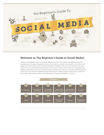 Welcome To The Beginner's Guide To Social Media!