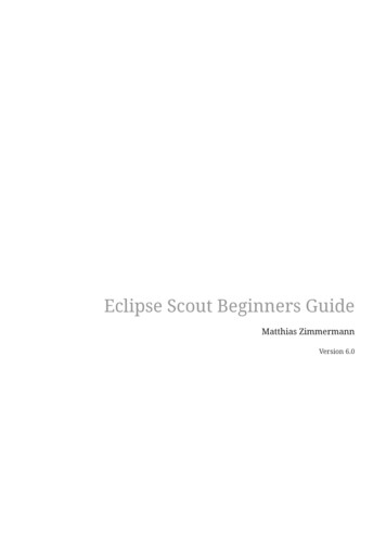 Eclipse Scout Beginners Guide