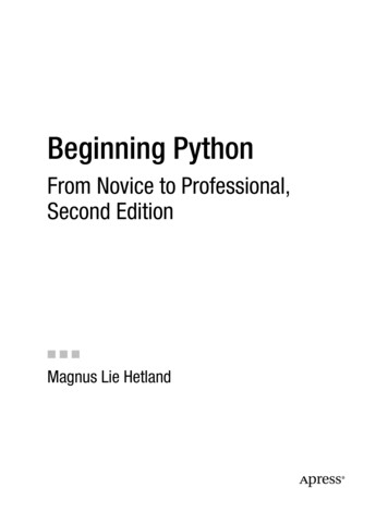 Beginning Python - Christophe Pallier's Blog