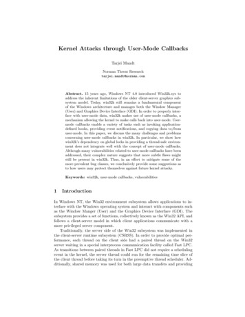 Kernel Attacks Through User-Mode Callbacks
