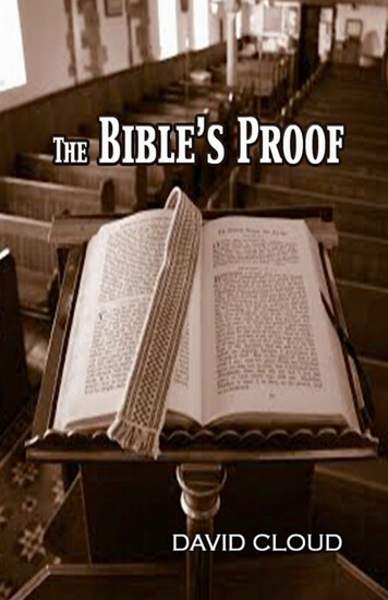 The Bible’s Proof - Way Of Life