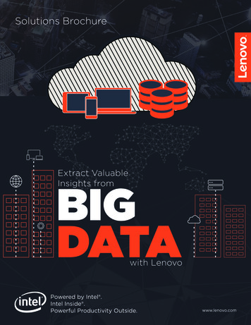 Extract Valuable Insights From BIG DATA - Lenovo US