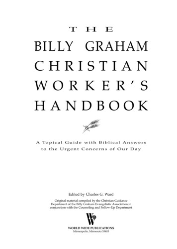 THE BILLY GRAHAM CHRISTIAN WORKER’S HANDBOOK