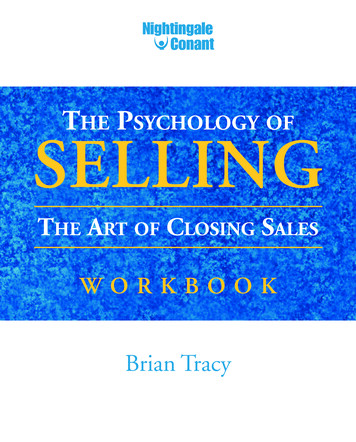 THE PSYCHOLOGY OF SELLING