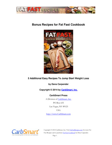 Bonus Recipes For Fat Fast Cookbook - Low-Carb Recipes