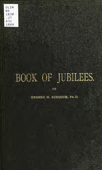 The Book Of Jubilees, Translated From The Ethiopic