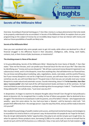 Secrets Of The Millionaire Mind - Edelweiss MF