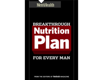 BREAKTHROUGH Nutrition Plan