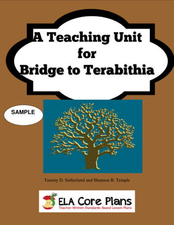 Bridge To Terabithia - ELA Core Plans