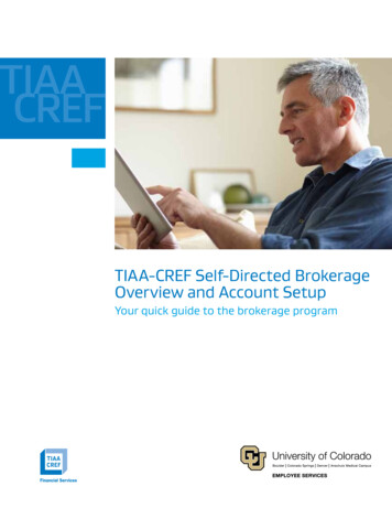 TIAA-CREF Self-Directed Brokerage Overview And Account Setup