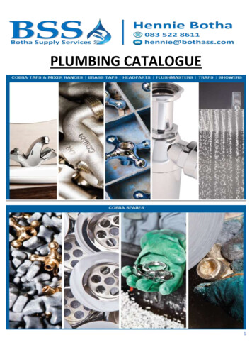 Plumbing Catalogue - Bss