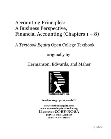 Accounting Principles:A Business Perspective,Financial .