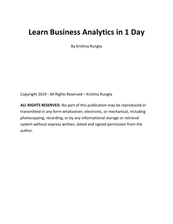 Business Analytics Ebook - Guru99