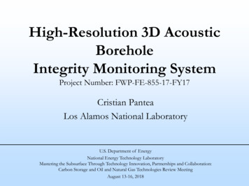 High-Resolution 3D Acoustic Borehole Integrity Monitoring System