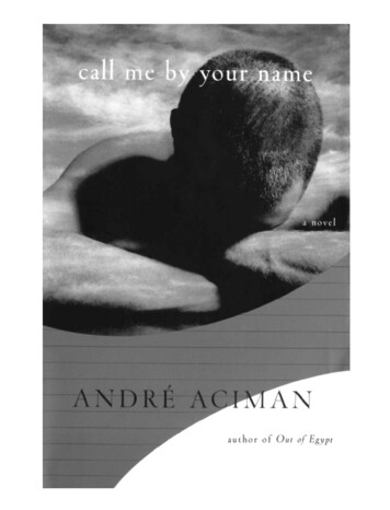 Call Me By Your Name - WordPress 