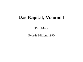 Das Kapital, Volume I