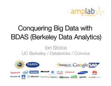 Conquering Big Data With BDAS (Berkeley Data Analytics)