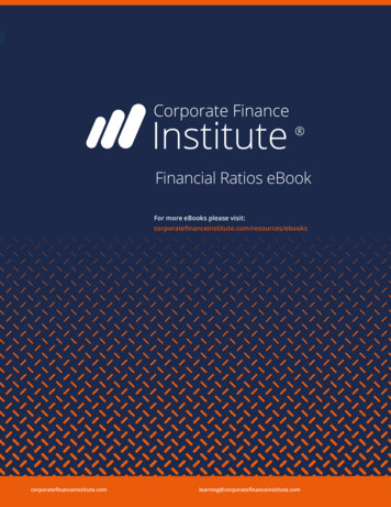Financial Ratios EBook - Corporate Finance Institute
