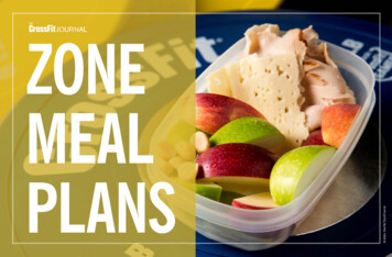 ZONE MEAL PLANS - CrossFit