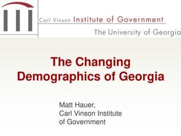 The Changing Demographics Of Georgia - Matt Hauer