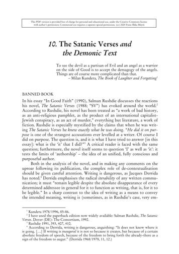 10. The Satanic Verses And The Demonic Text