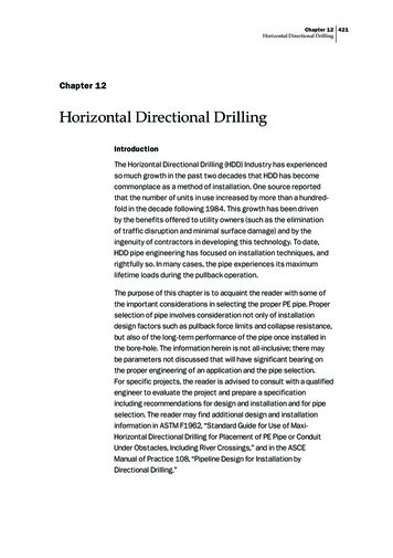 Horizontal Directional Drilling - Plastic Pipe
