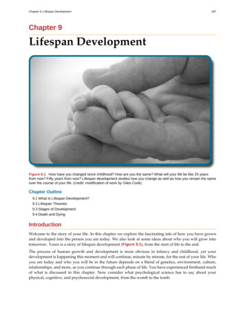 Chapter 9 Lifespan Development - Mr Volkmar's Course Pages