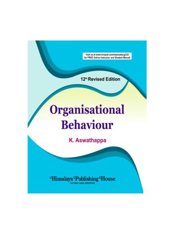 Twelfth Revised Edition 2016 Organisational