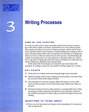 Writing Processes - WAC Clearinghouse