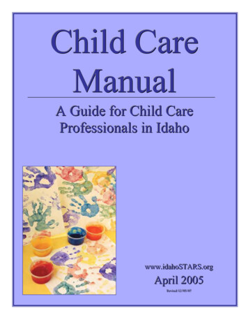Child Care Manual - Idaho