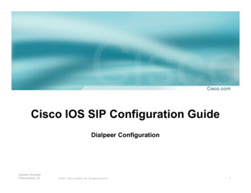 Cisco IOS SIP Configuration Guide